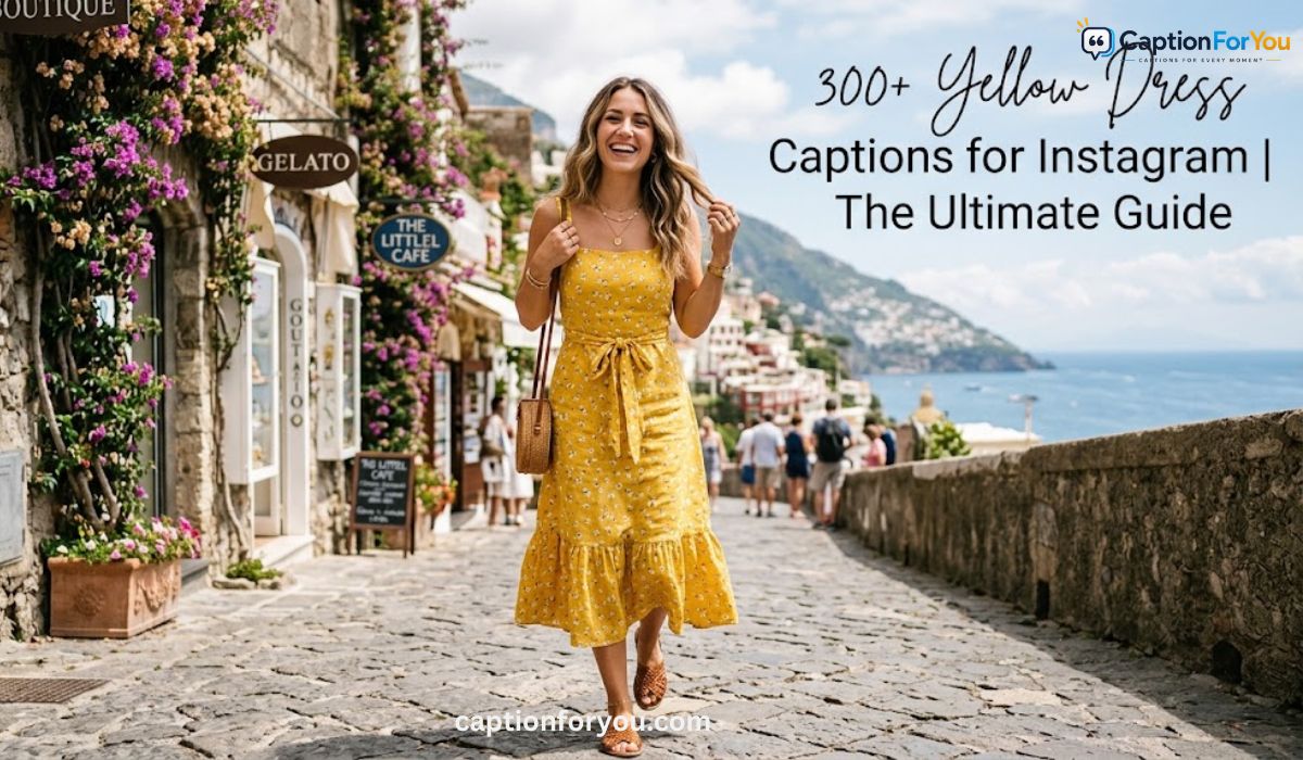 300+ Yellow Dress Captions for Instagram