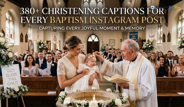 380+ Christening Captions for Every Baptism Instagram Post