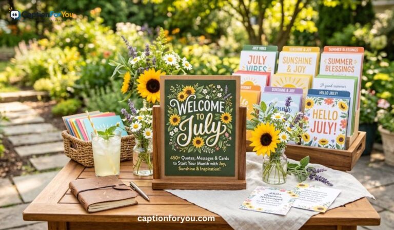 450+ Welcome to July Quotes, Messages and Cards