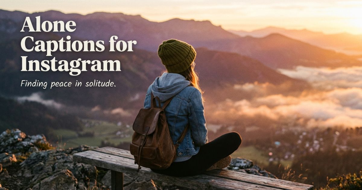Alone Captions for Instagram