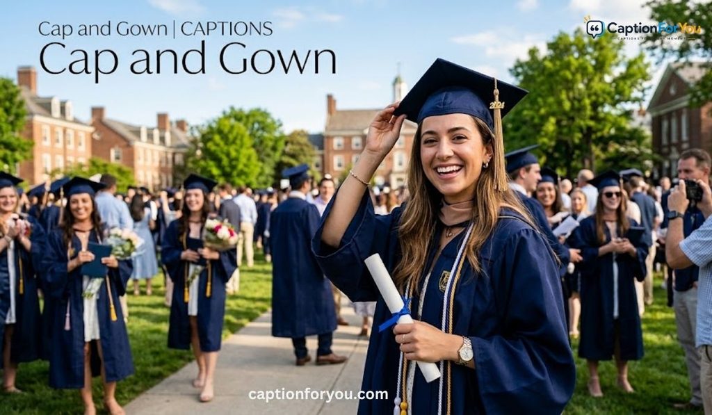 Cap and Gown Captions