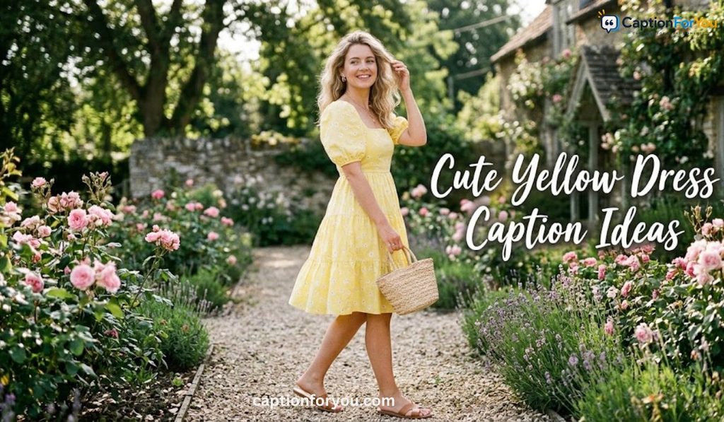 Cute Yellow Dress Caption Ideas