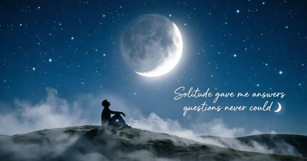 Deep Thought Solitude Captions
