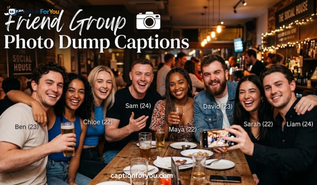 Friend Group Photo Dump Captions