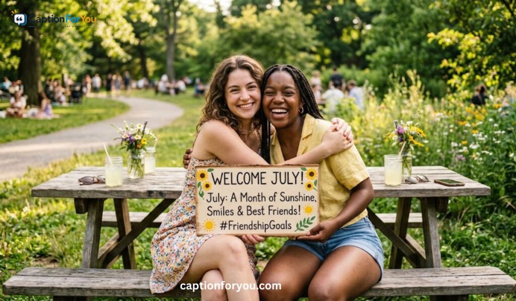 Friendship-Themed Welcome July Messages