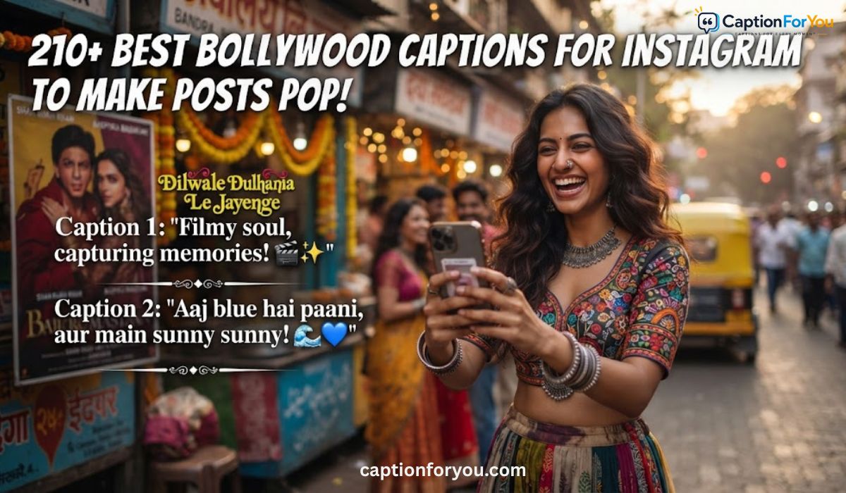 210+ Best Bollywood Captions for Instagram to Make Posts Pop
