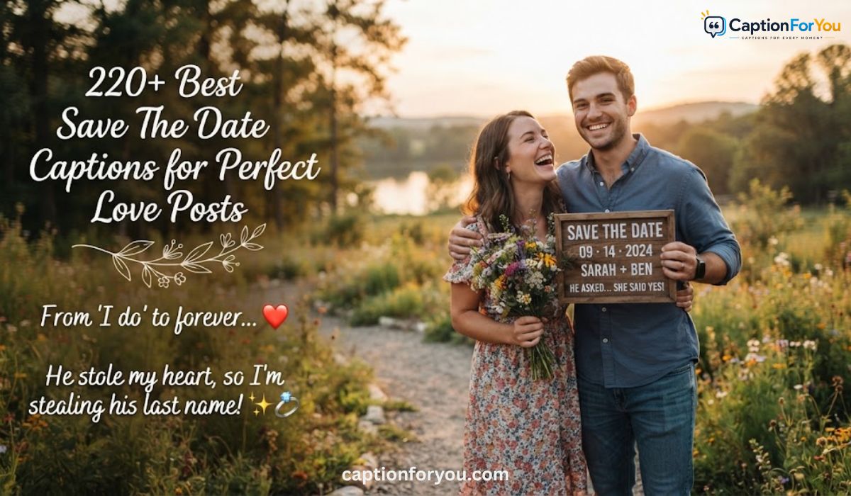 220+ Best Save The Date Captions for Perfect Love Posts