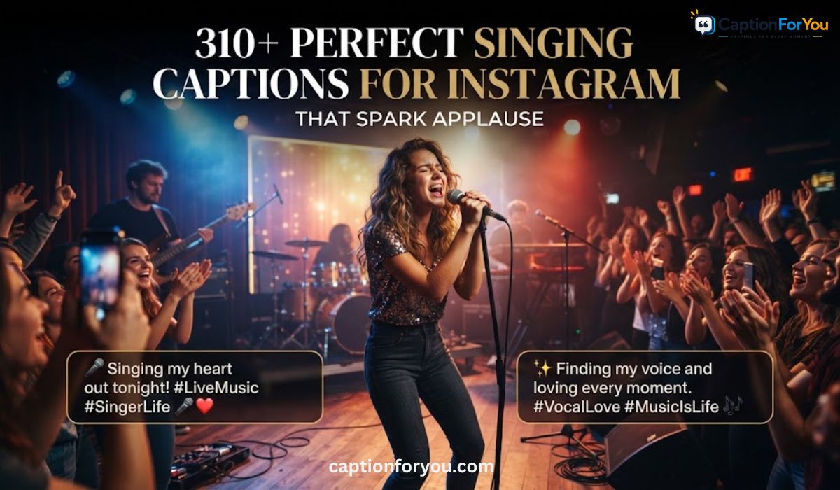 310+ Perfect Singing Captions For Instagram That Spark Applause