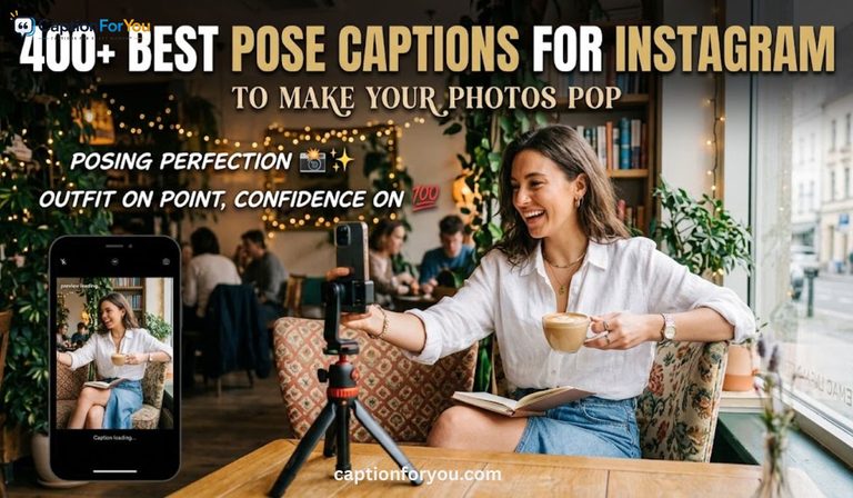 400+ Best Pose Captions For Instagram To Make Your Photos Pop