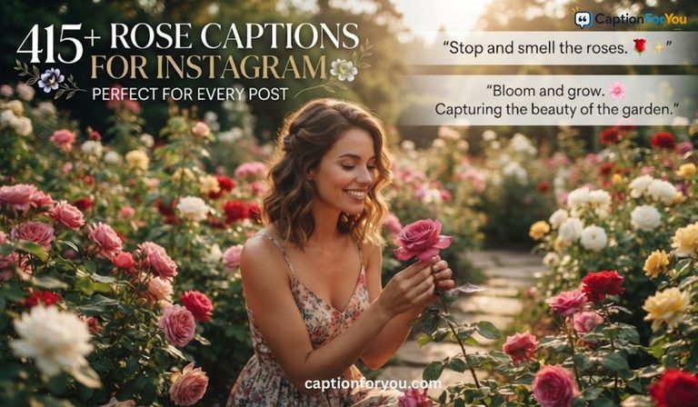 415+ Rose Captions for Instagram Perfect for Every Post