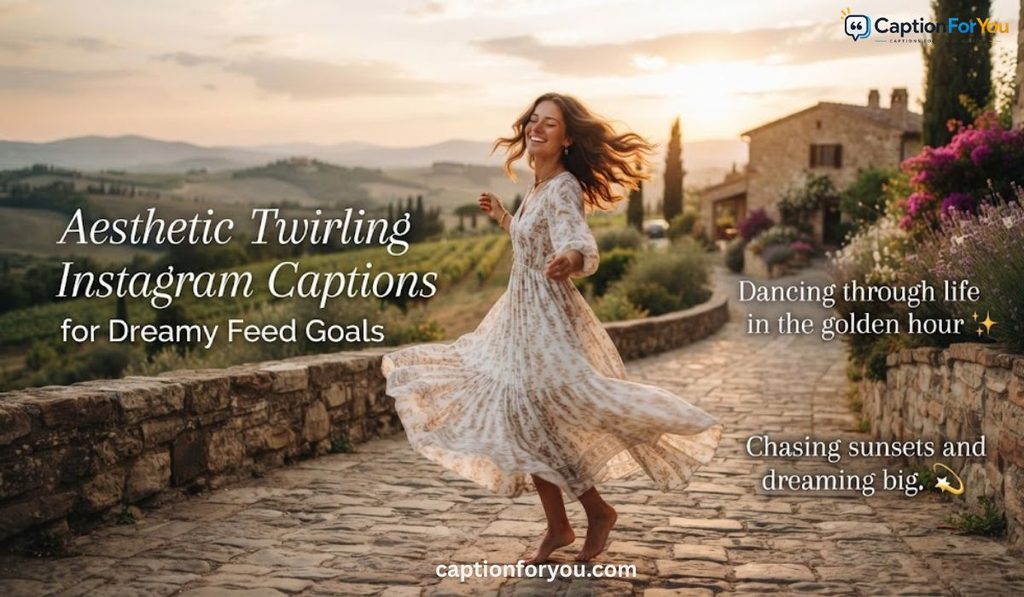 Aesthetic Twirling Instagram Captions for Dreamy Feed Goals