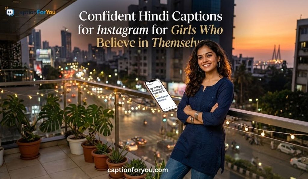 Confident Hindi Captions for Instagram for Girls Who Believe in Themselves