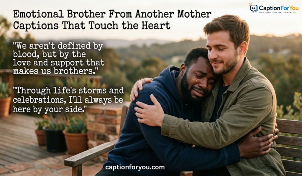 Emotional Brother From Another Mother Captions That Touch the Heart