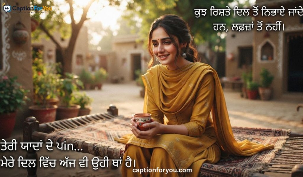 Emotional Punjabi Captions For Instagram For Girl from the Heart