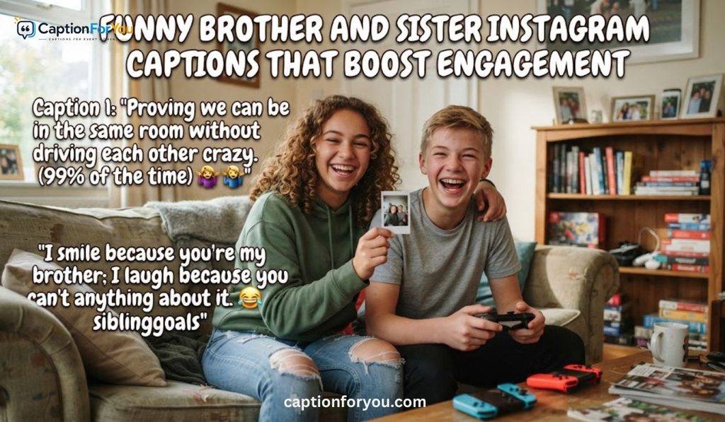 Funny Brother and Sister Instagram Captions That Boost Engagement