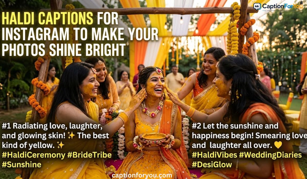 Haldi Captions For Instagram To Make Your Photos Shine Bright