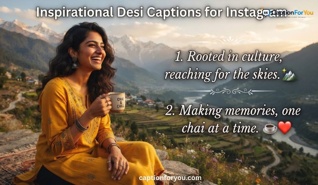 Inspirational Desi Captions for Instagram