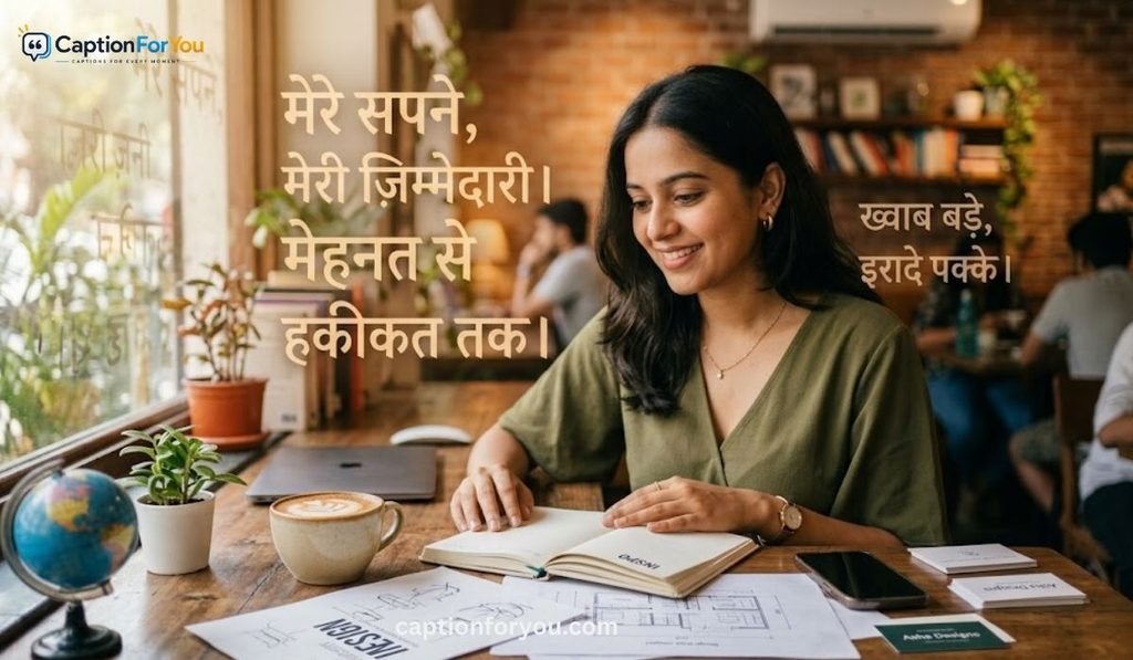 Motivating Hindi Captions for Instagram for Girls with Big Dreams
