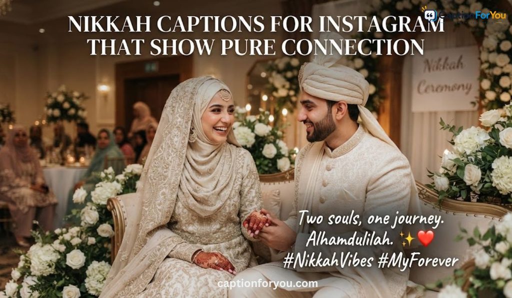 Nikkah Captions For Instagram That Show Pure Connection