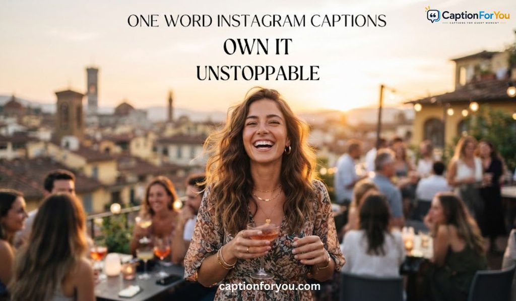 One Word Instagram Captions For Girls Who Own the Moment