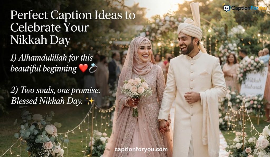 Perfect Caption Ideas to Celebrate Your Nikkah Day