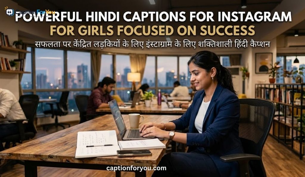 Powerful Hindi Captions for Instagram for Girls Focused on Success