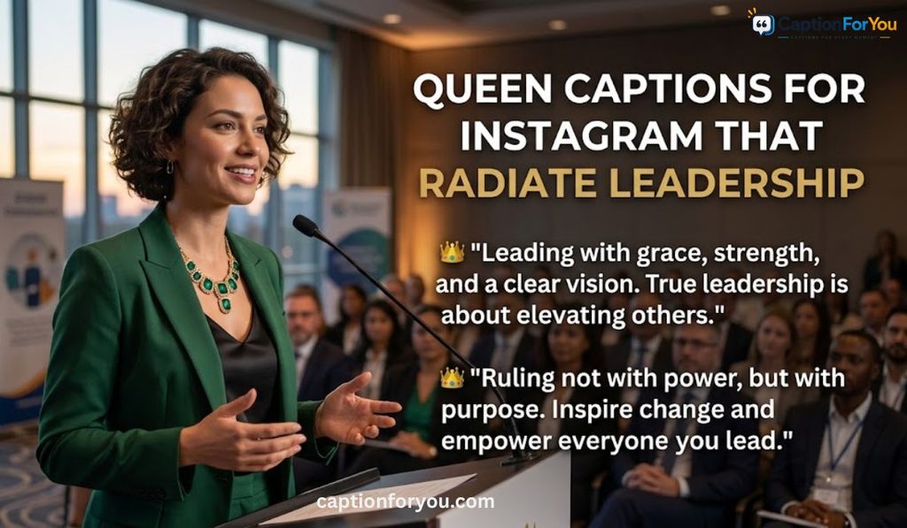 Queen Captions for Instagram That Radiate Leadership