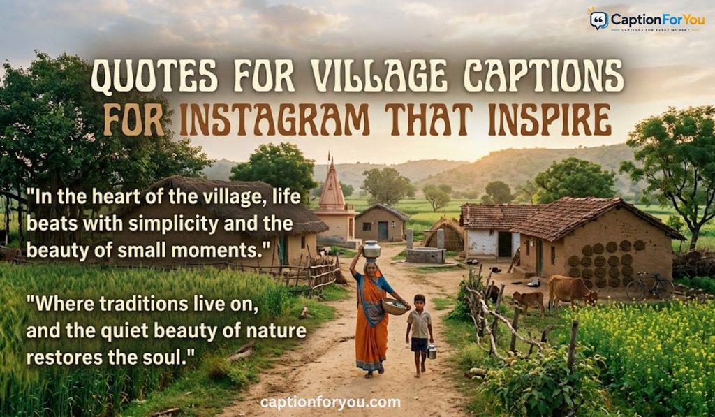 Quotes for Village Captions for Instagram That Inspire