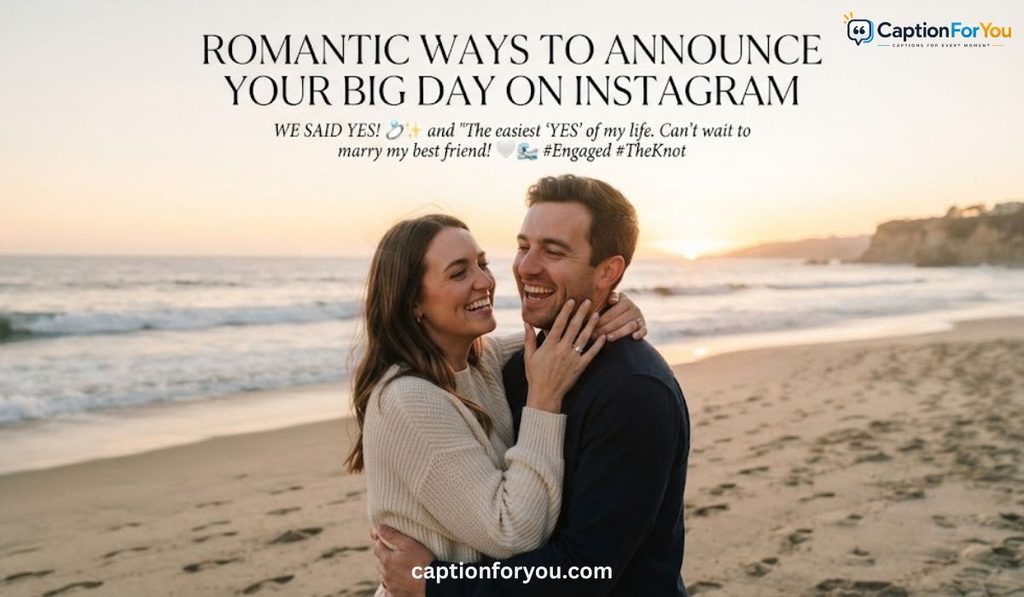 Romantic Ways to Announce Your Big Day on Instagram