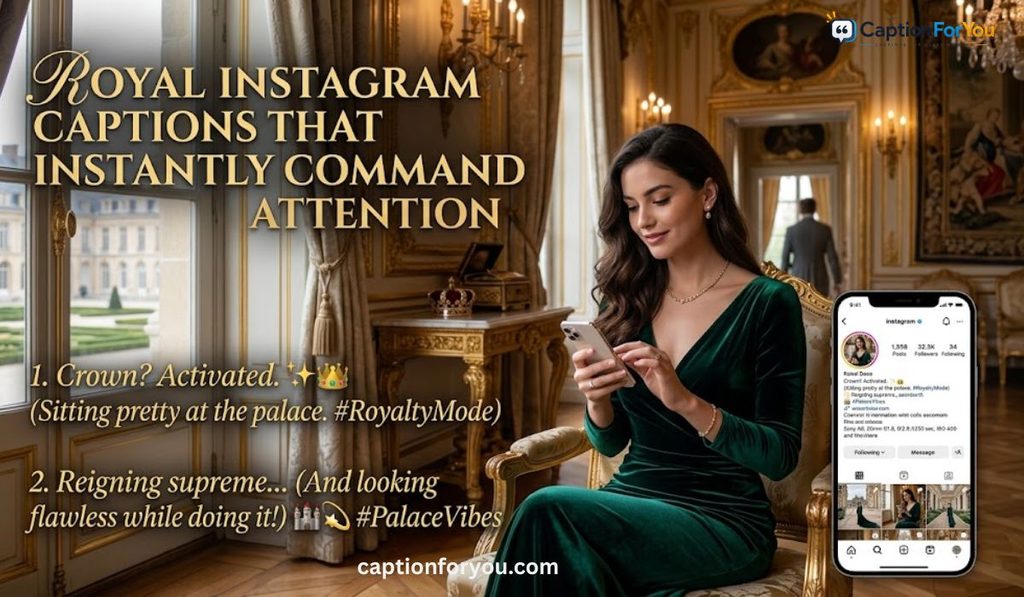 Royal Instagram Captions That Instantly Command Attention