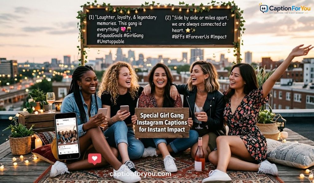 Special Girl Gang Instagram Captions for Instant Impact