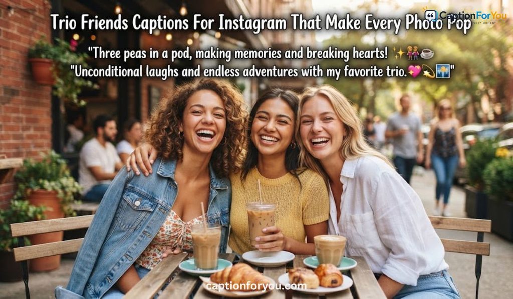 Trio Friends Captions For Instagram That Make Every Photo Pop