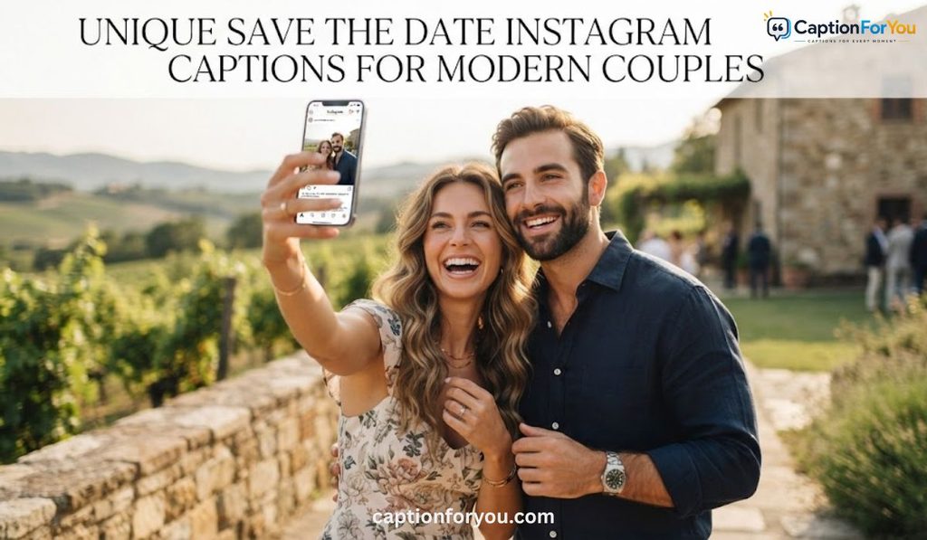 Unique Save The Date Instagram Captions for Modern Couples