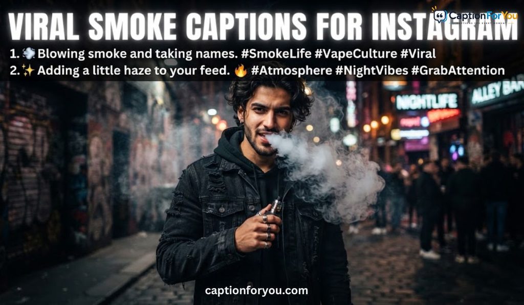 Viral Smoke Captions For Instagram That Grab Attention