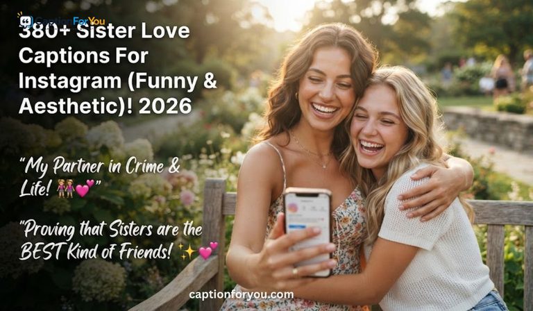 380+ Sister Love Captions For Instagram (Funny & Aesthetic)! 2026