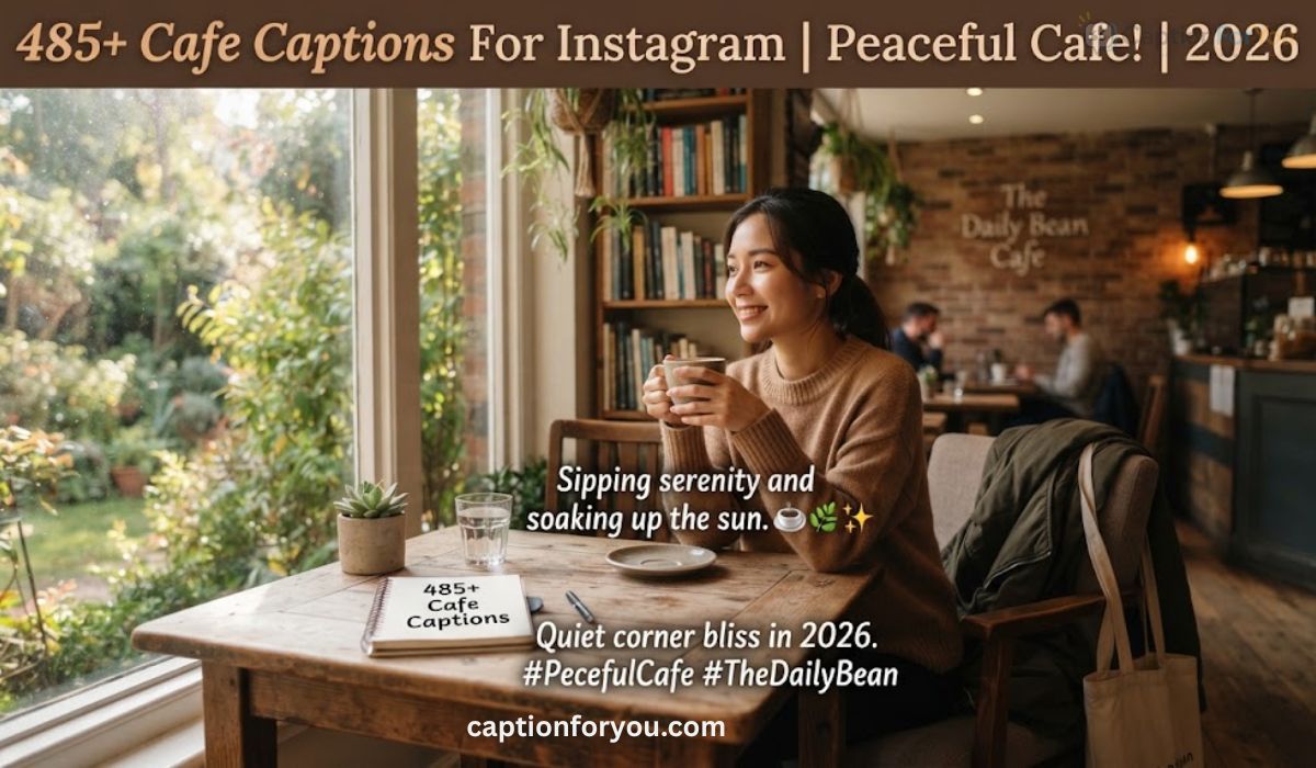 485+ Cafe Captions For Instagram Peaceful Cafe! 2026